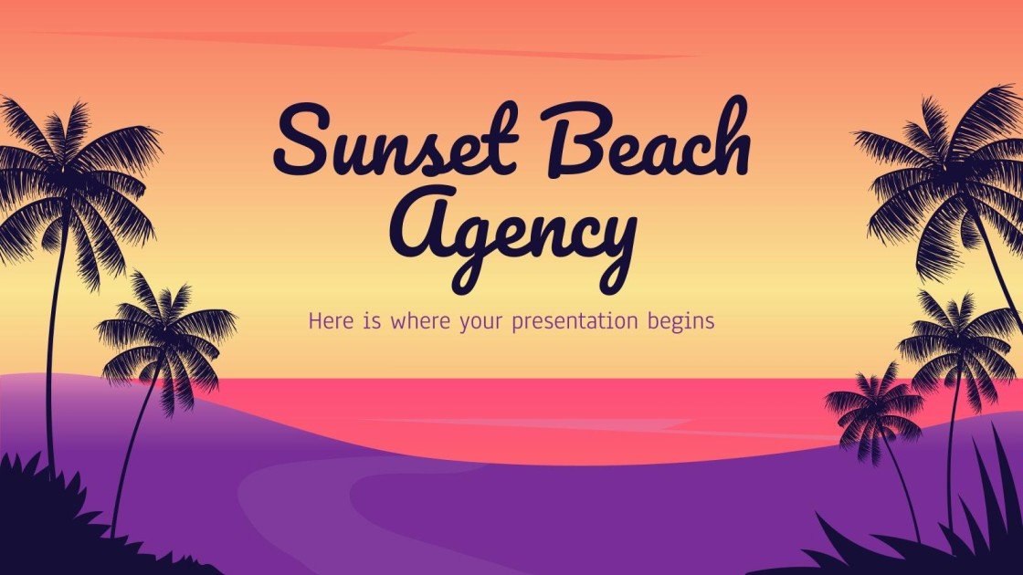 Free templates about the beach for Google Slides and PowerPoint