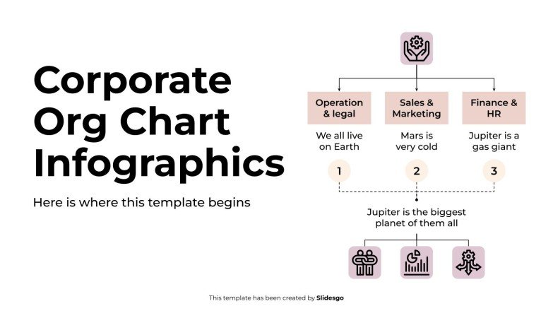 Corporate Org Chart Infographics Template