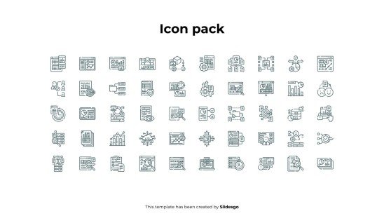 월별 KPI 개요 인포그래픽 프레젠테이션 템플릿