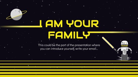 5월에 대비한 멀티 스페이스 테마 프레젠테이션 템플릿