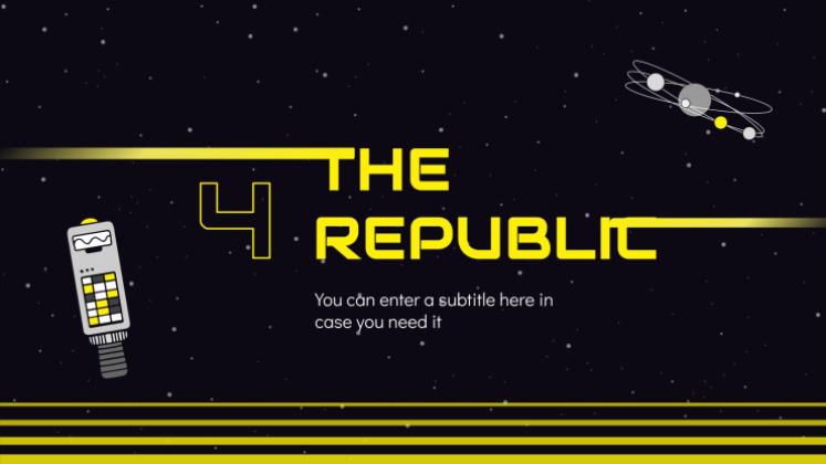 5월에 대비한 멀티 스페이스 테마 프레젠테이션 템플릿