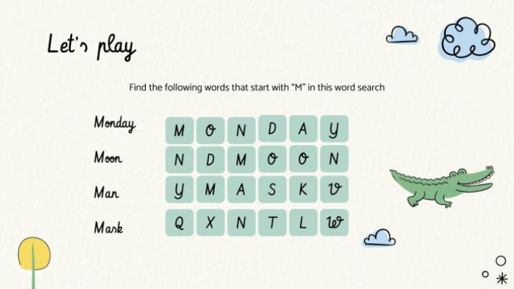 Lerne die Tage der Woche! Präsentationsvorlage