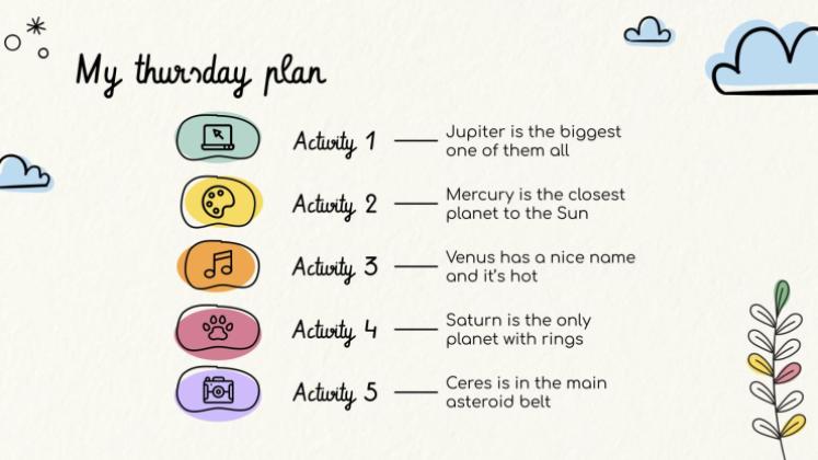 Lerne die Tage der Woche! Präsentationsvorlage