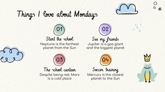 Lerne die Tage der Woche! Präsentationsvorlage