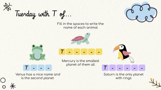 Lerne die Tage der Woche! Präsentationsvorlage