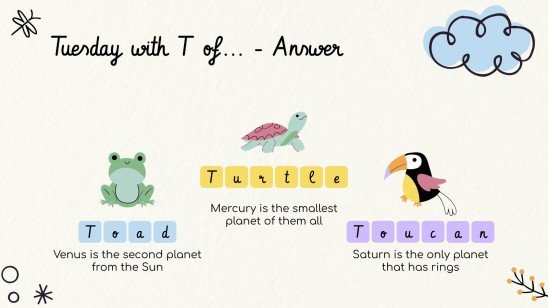 Lerne die Tage der Woche! Präsentationsvorlage