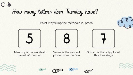 Lerne die Tage der Woche! Präsentationsvorlage