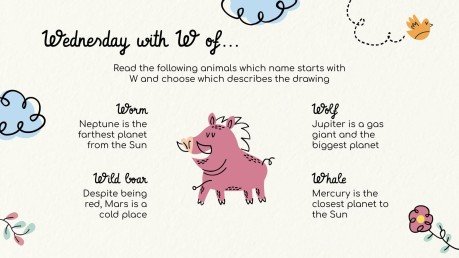 Lerne die Tage der Woche! Präsentationsvorlage