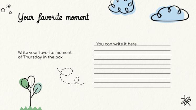 Lerne die Tage der Woche! Präsentationsvorlage