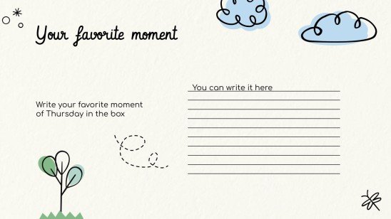 Lerne die Tage der Woche! Präsentationsvorlage