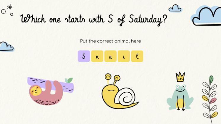 Lerne die Tage der Woche! Präsentationsvorlage