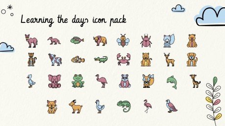 Lerne die Tage der Woche! Präsentationsvorlage