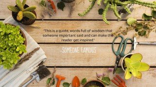 Semaine du jardinage Modèles de présentation