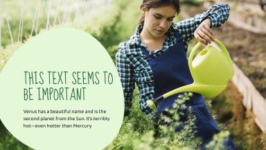 Semaine du jardinage Modèles de présentation