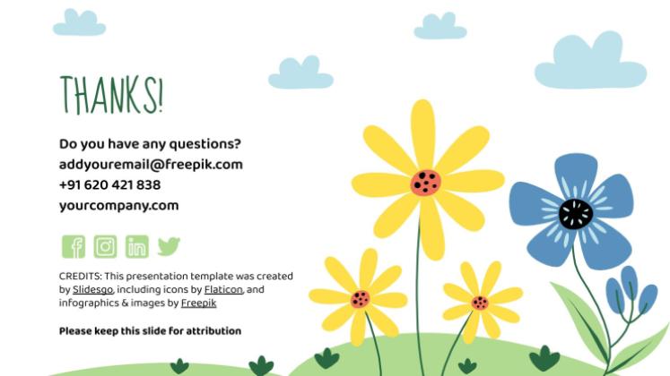 Semaine du jardinage Modèles de présentation