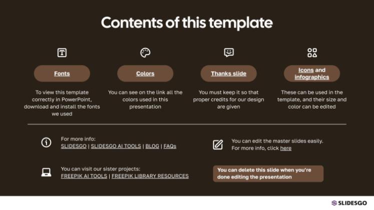 맛있는 핫 코코아 프레젠테이션 템플릿