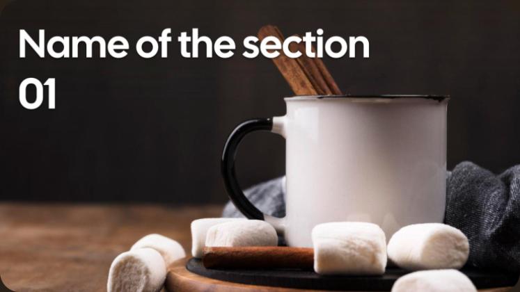 맛있는 핫 코코아 프레젠테이션 템플릿