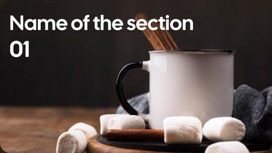 맛있는 핫 코코아 프레젠테이션 템플릿