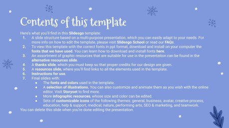 Animation de chutes de neige Modèles de présentation