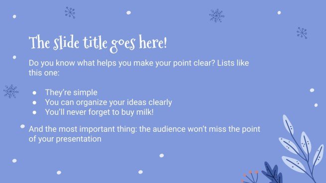 Animation de chutes de neige Modèles de présentation