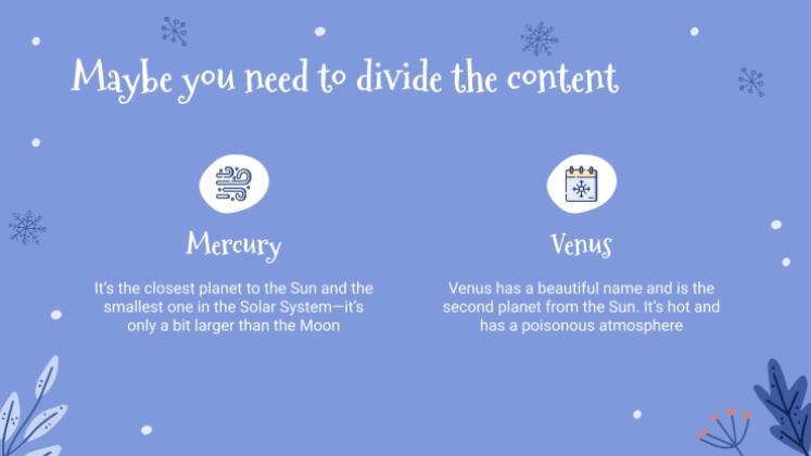 Animation de chutes de neige Modèles de présentation