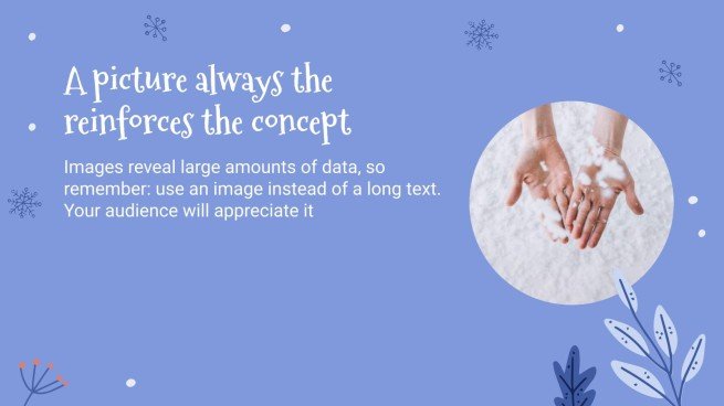 Animation de chutes de neige Modèles de présentation