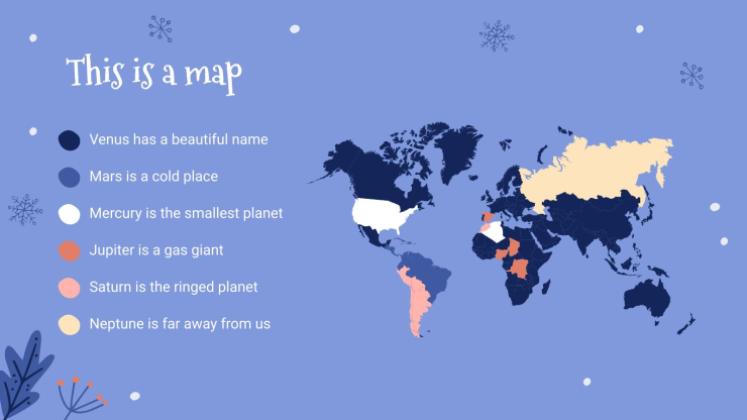 Animation de chutes de neige Modèles de présentation