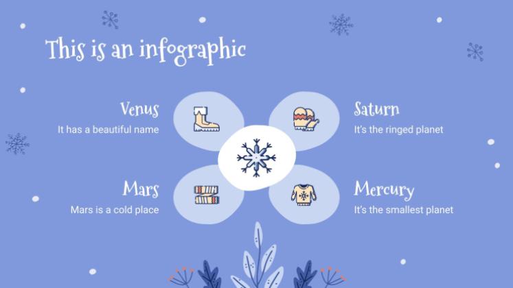 Animation de chutes de neige Modèles de présentation