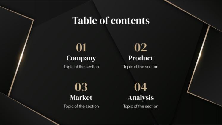 Diaporama Darkle Modèles de présentation