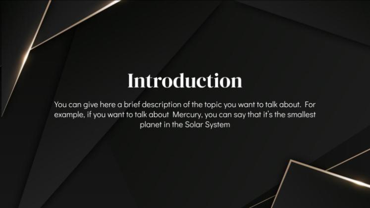 Diaporama Darkle Modèles de présentation