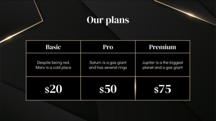 Diaporama Darkle Modèles de présentation