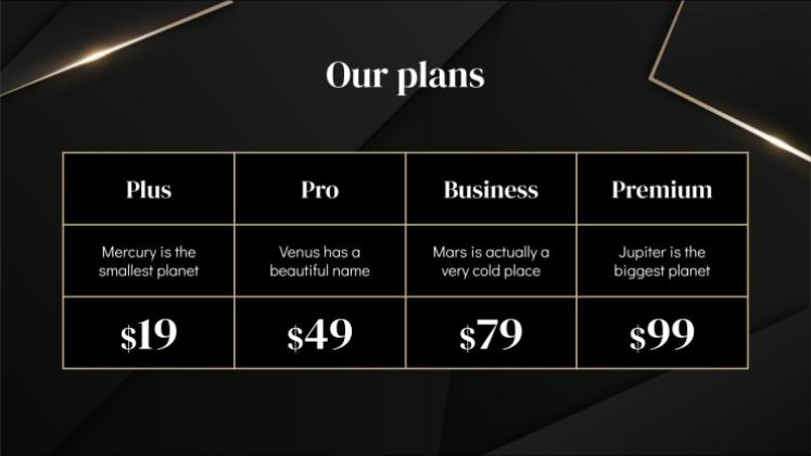 Diaporama Darkle Modèles de présentation