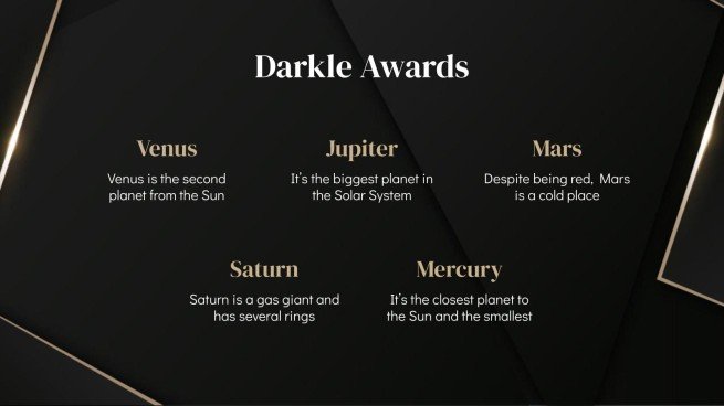 Diaporama Darkle Modèles de présentation