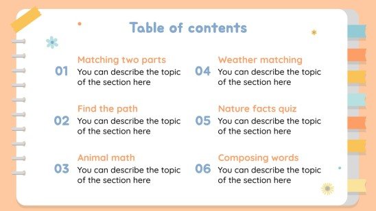 Activités éducatives sur la nature Modèles de présentation