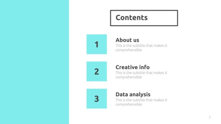 Modelo de apresentação Charme minimalista