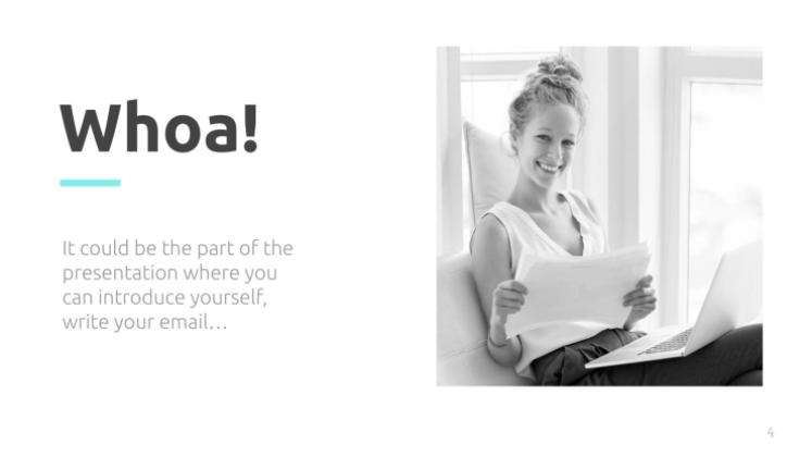 Modelo de apresentação Charme minimalista