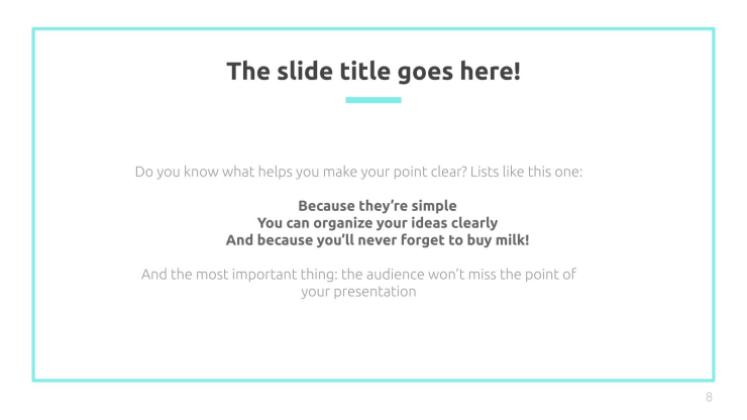 Modelo de apresentação Charme minimalista