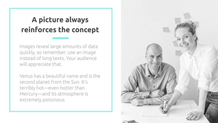 Modelo de apresentação Charme minimalista