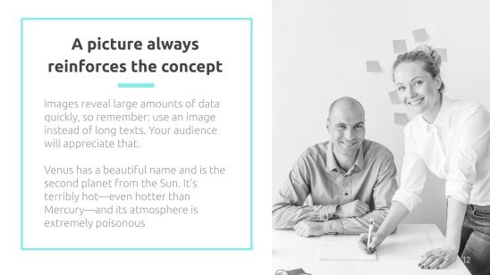 Modelo de apresentação Charme minimalista