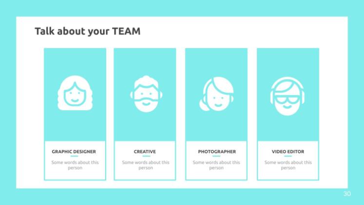 Modelo de apresentação Charme minimalista