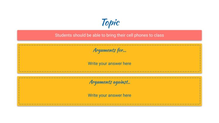 Organizer um dein persuasives Schreiben zu verbessern Präsentationsvorlage