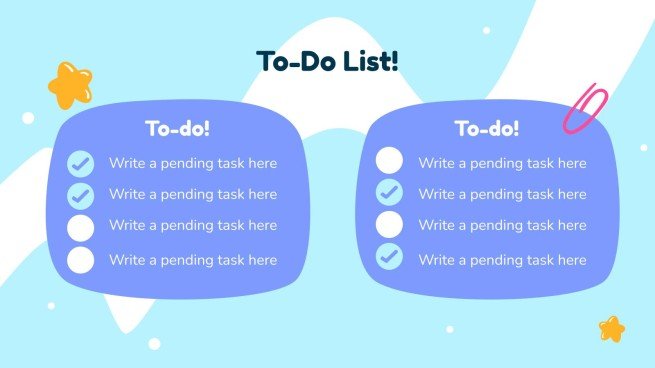 Planificateur hebdomadaire pour l’école primaire Modèles de présentation
