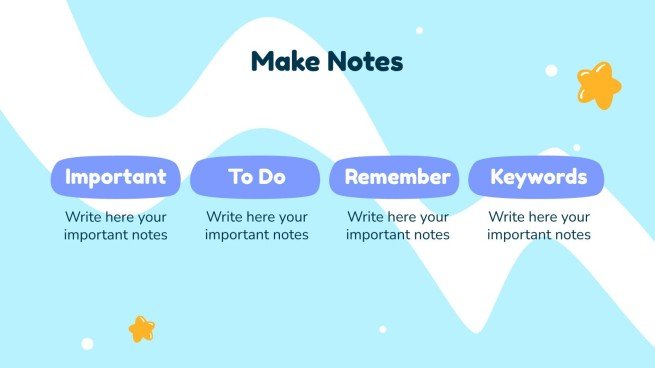 Planificateur hebdomadaire pour l’école primaire Modèles de présentation