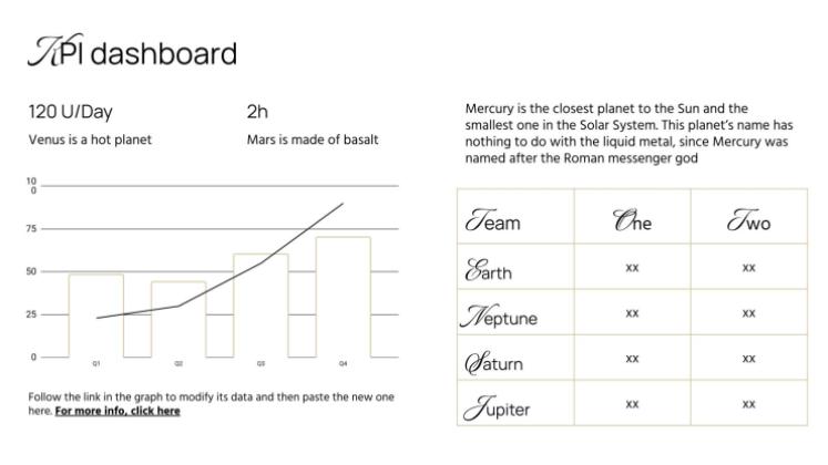 우아한 화이트와 골드 디자인 프레젠테이션 템플릿