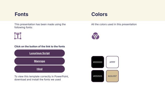 우아한 화이트와 골드 디자인 프레젠테이션 템플릿