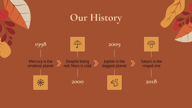 Plantilla de presentación Fondos otoñales