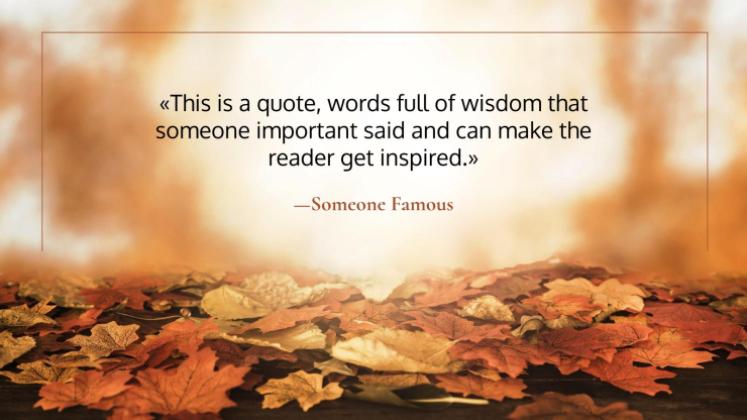 Plantilla de presentación Fondos otoñales