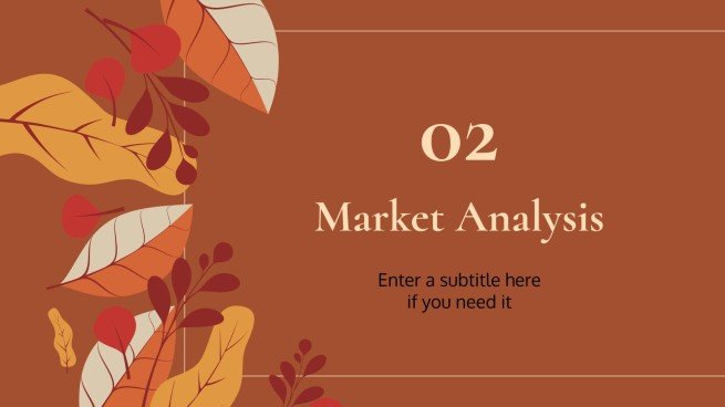 Plantilla de presentación Fondos otoñales