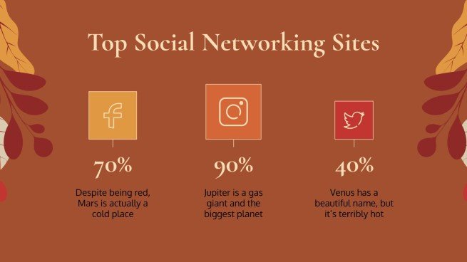 Plantilla de presentación Fondos otoñales