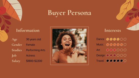 Plantilla de presentación Fondos otoñales